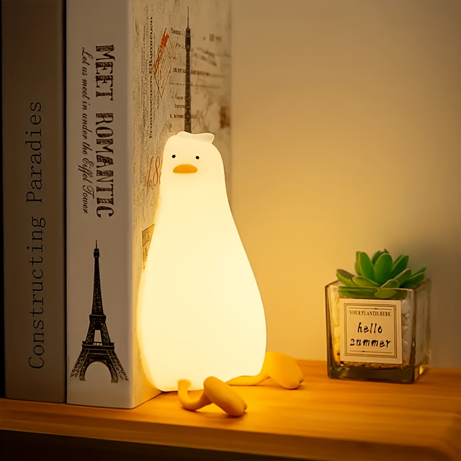 Lámpara de noche para niños, luz nocturna de silicona suave para dormir,  temporizador regulable, recargable, colorida, decoración de habitación,  regalos para niños