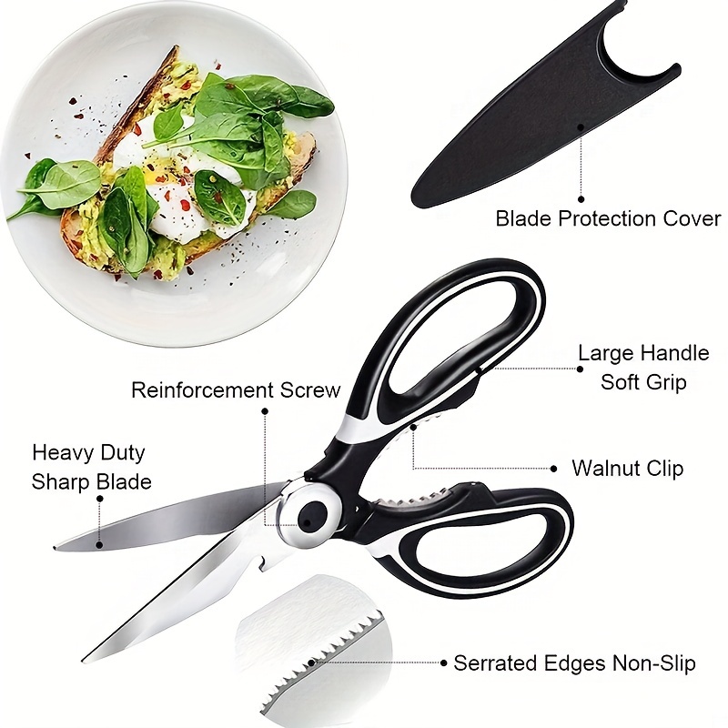 Premium Stainless Steel Seafood Scissors Perfect For Crab - Temu