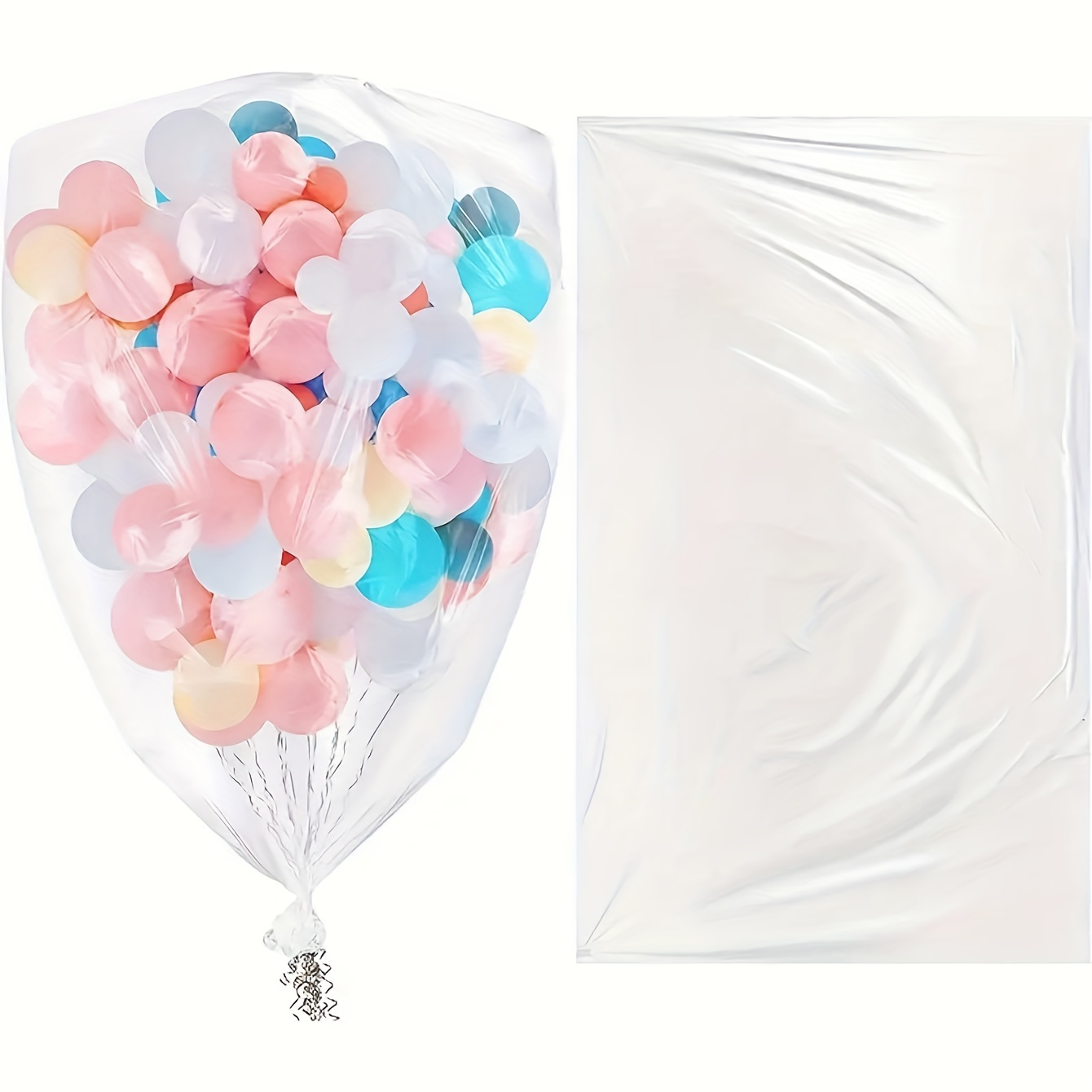 Large Balloon Bags For Transport Clear Balloon Drop - Temu