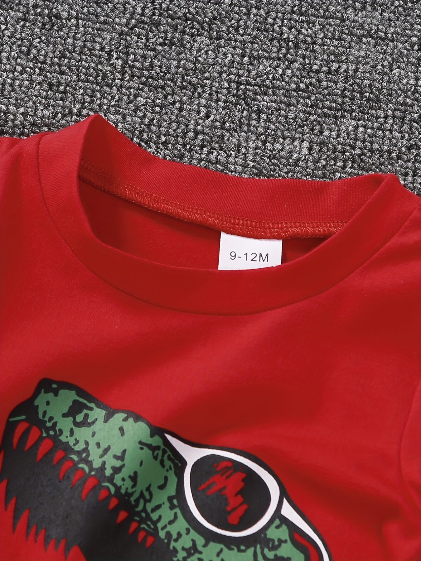 Boys Dinosaur T-Shirt & Denim Shorts Set