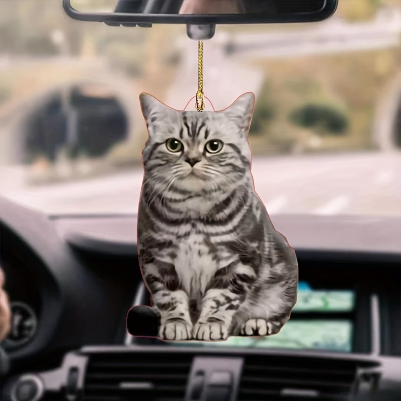 Rückspiegel-Zubehör – niedliche Katzen-Auto-Innendekoration, Auto