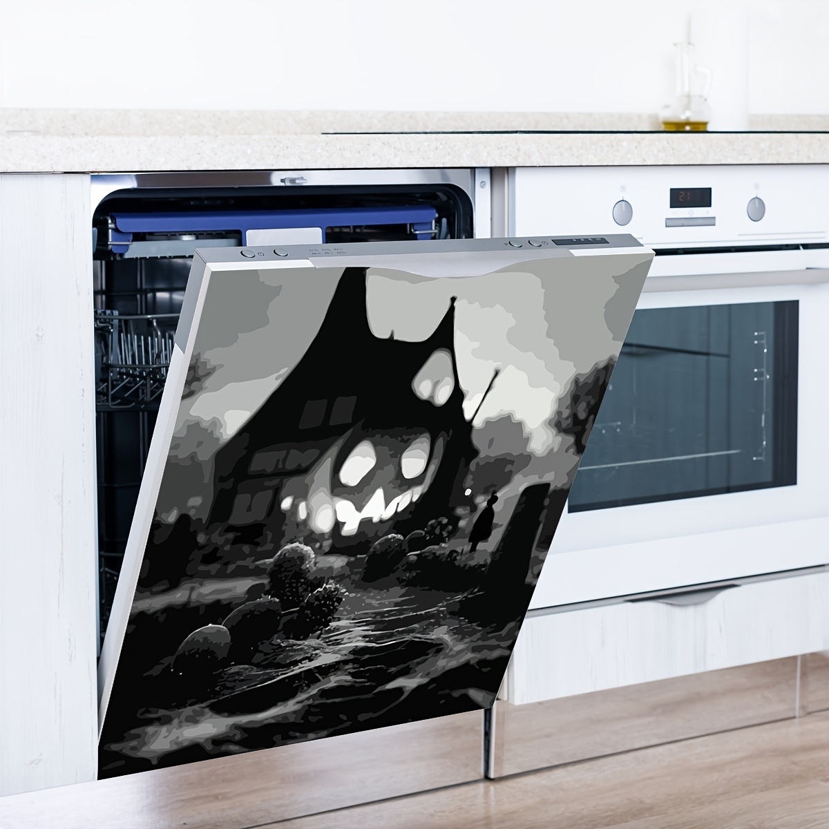 Refrigerator Magnets Halloween Dishwasher Cover Magnetic - Temu