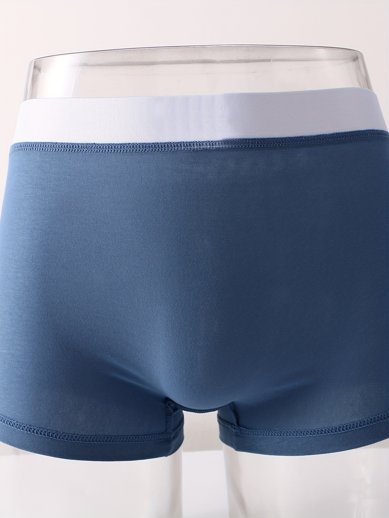Men's Gray Blue Green 95% Cotton Sexy Elastic Opening Penis - Temu
