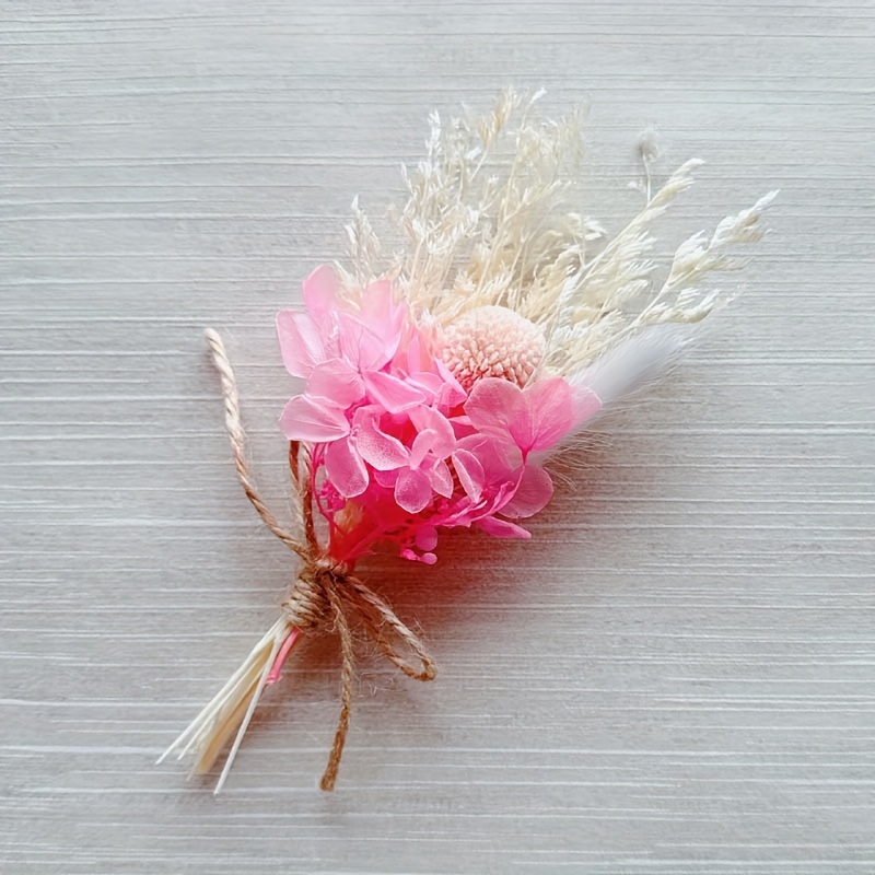 Mini Dried Flower Bouquet Bridesmaid Proposal Flower Girl - Temu