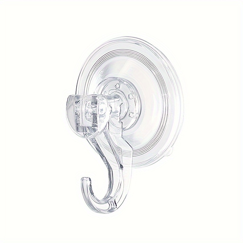 Suction Cup Hooks, Reusable Clear Pvc Suction Cups With Metal Hooks,  Removable Suction Cup Hooks, Waterproof Hook For Bathroom Shower Wall,  Kitchen Walls, Window, Glass Door, Christmas Halloween Thanksgiving  Decoration Hooks, Wreath