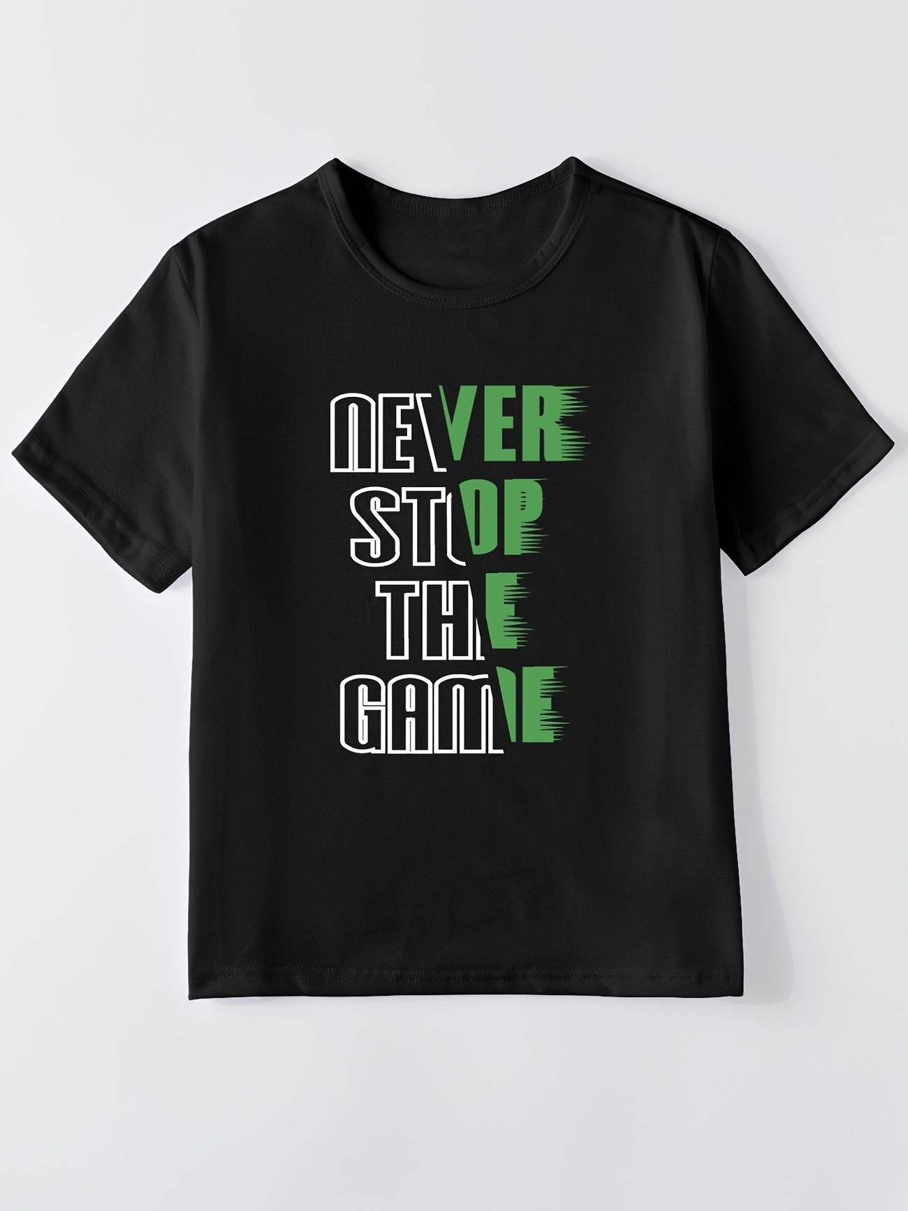 Boys Never Stop The Game T Shirt Tee Top Short Sleeves Crew Neck Summer  Causal Kids Clothes - Clothing, Shoes & Jewelry - Temu