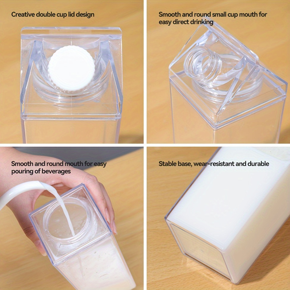 Plastique Transparent Lait Carton Bouteille d'Eau Mode Boîte de