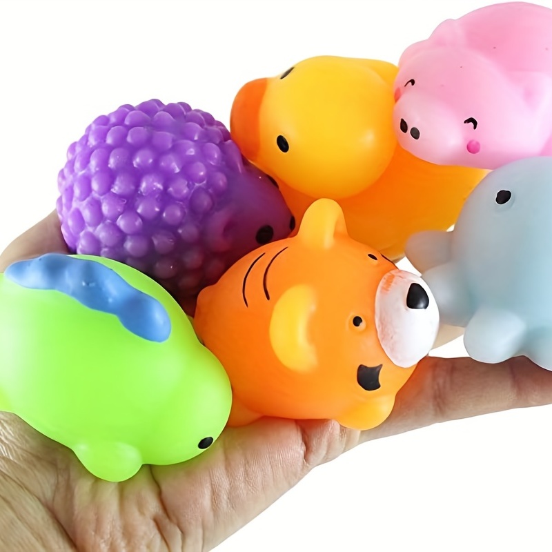 Pelotas antiestrés para adultos y niños paquete de 3 juguetes antiestrés  esponjosos con bola sensorial antiestrés juguetes para apretar azul morado  – Yaxa Store