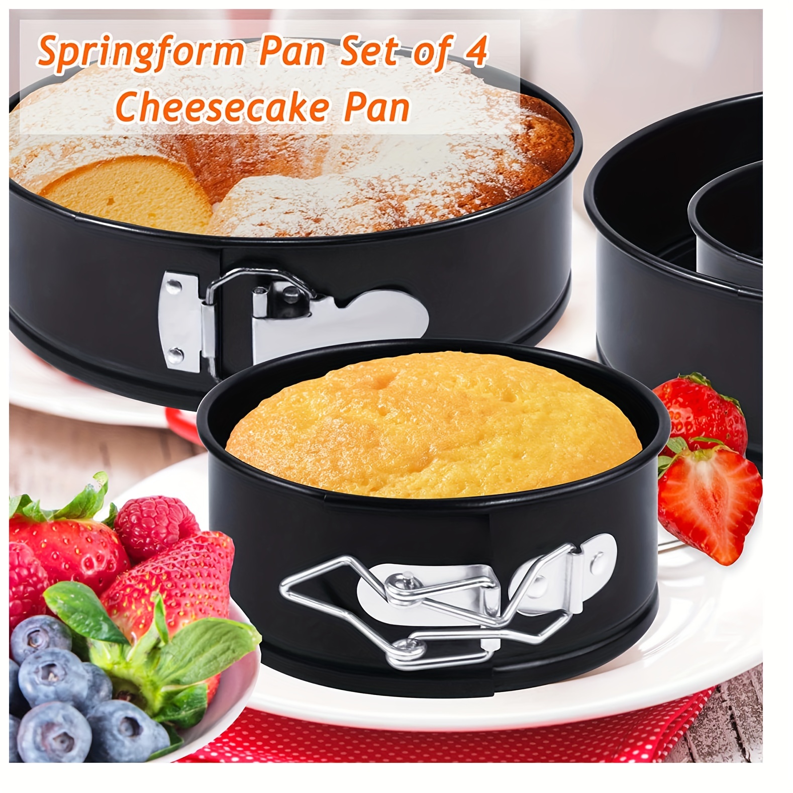 non-stick springform round cake pan mold