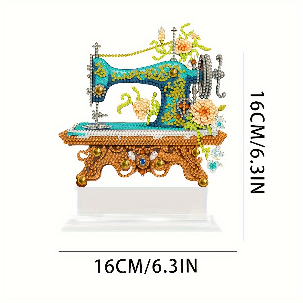 5d Painting Kit, Crystal Rhinestone Sewing Machine Kit For Adults