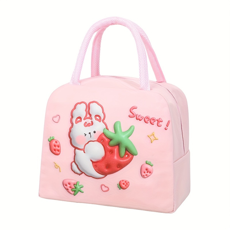 Cute Lunch Bag Insulated Kawaii Lunch Box Anime Reusable - Temu