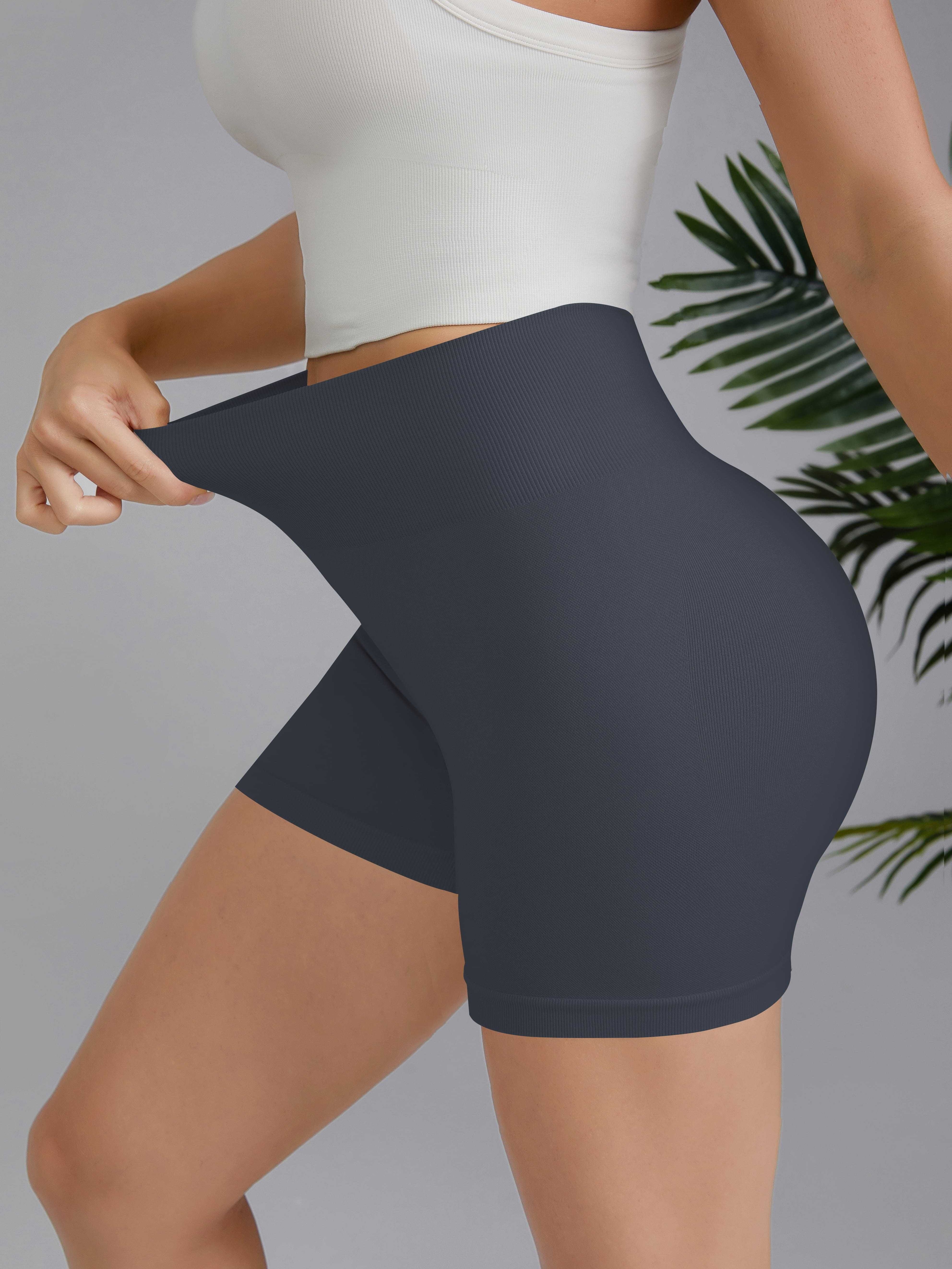 Plus Grey Seamless Booty Shorts