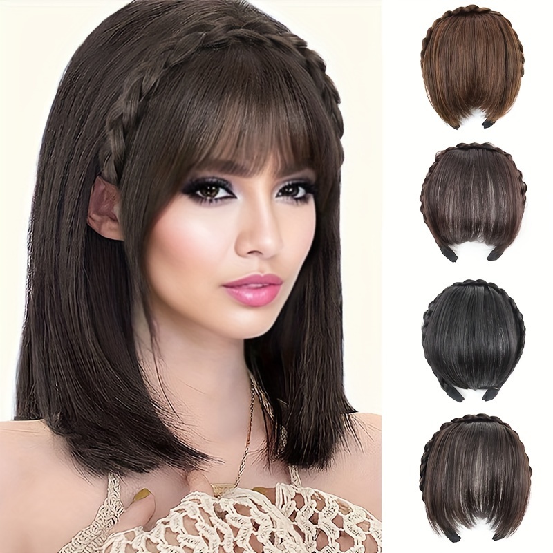   accessories with bangs braids headband hair extension high temperature synthetic fiber   hair for women daily use halloween christmas details 9