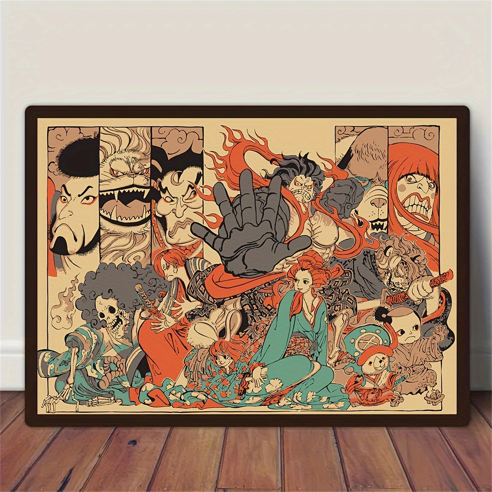 Art Canvas Paintings Modern Japanese Anime Wall Art Poster - Temu