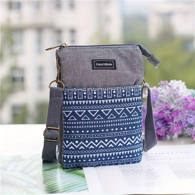 Sac Téléphone Portable Mini Sac Bandoulière Pour Téléphone – Noir Nylon – Léger Et Pratique Avec Porte-monnaie Inclus Gendarmerie Mobile