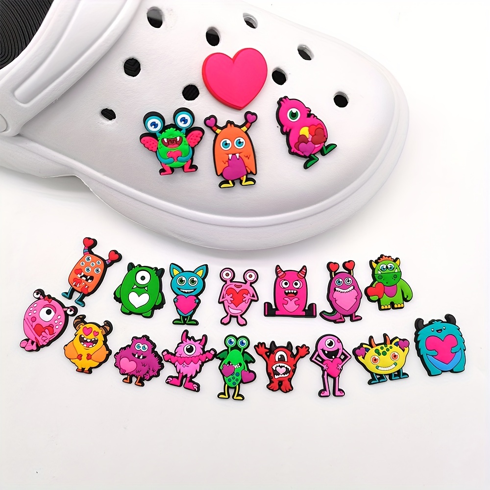 Cartoon Little Monster Valentine's Day For Shoe - Temu