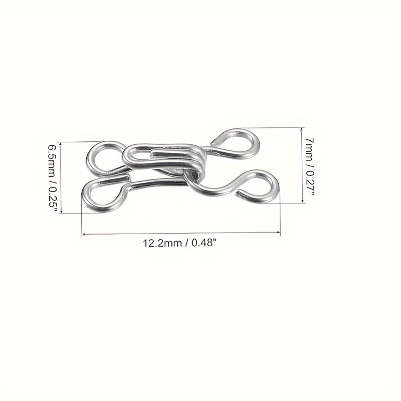 Sewing Hooks And Eyes Closure For Bra And Clothing metal - Temu
