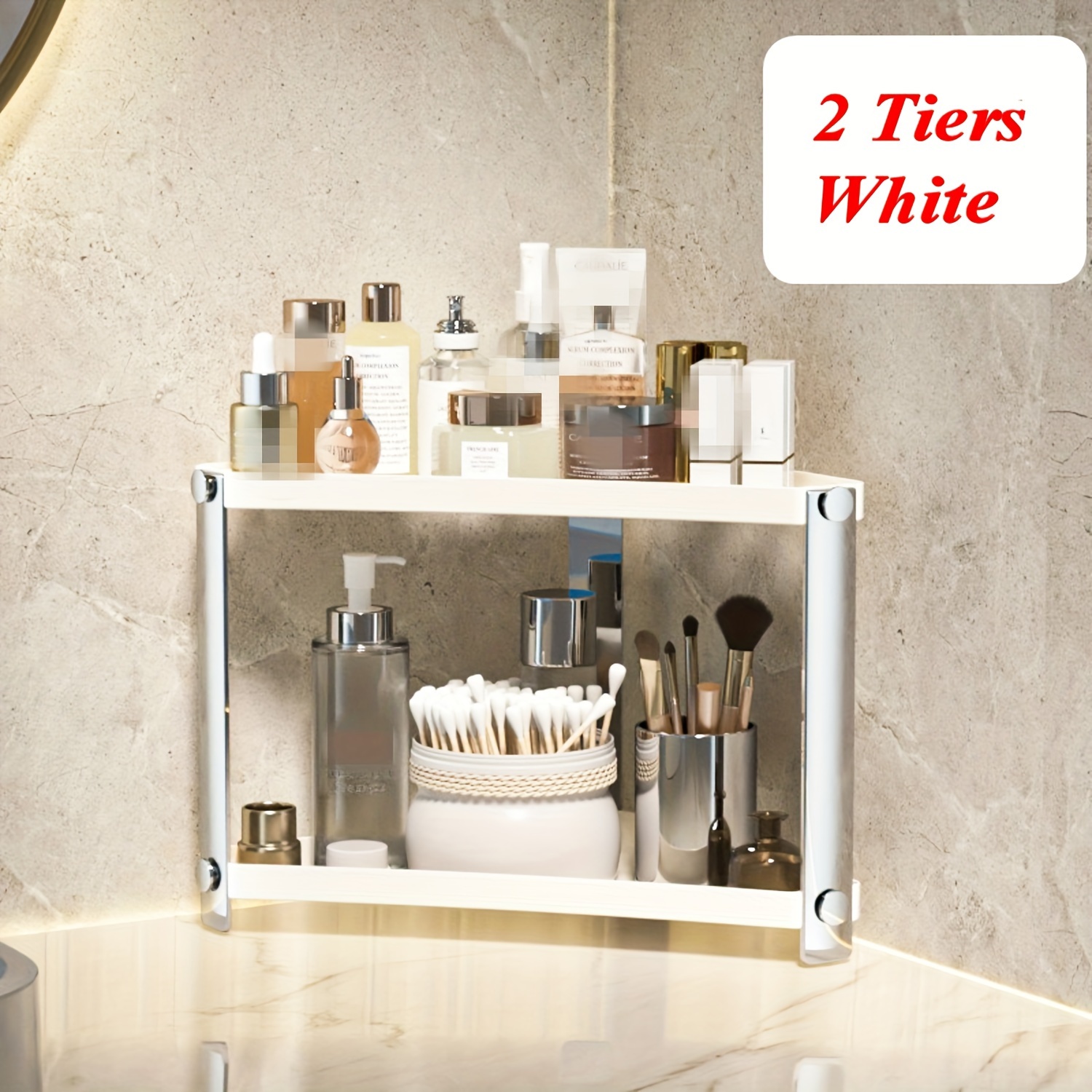 Bathroom Organizer Countertop 2/3 Tier Vanity Tray Skincare - Temu