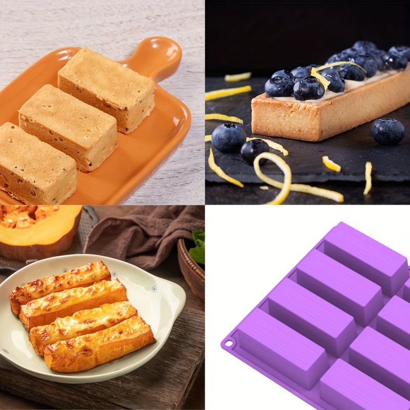  2 Pcs Large Rectangle Silicone Mold, Cereal Bar Molds
