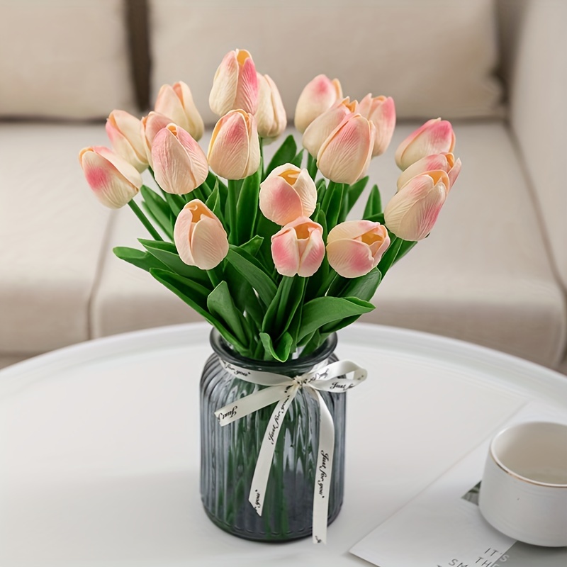 10 Pezzi Mini Tulipani Artificiali Con Materiale Pu, Per Decorazione  Matrimonio E Casa, Fiori Finti In Plastica Per Centrotavola, Vendita  All'ingrosso Di Importazione Ed Esportazione