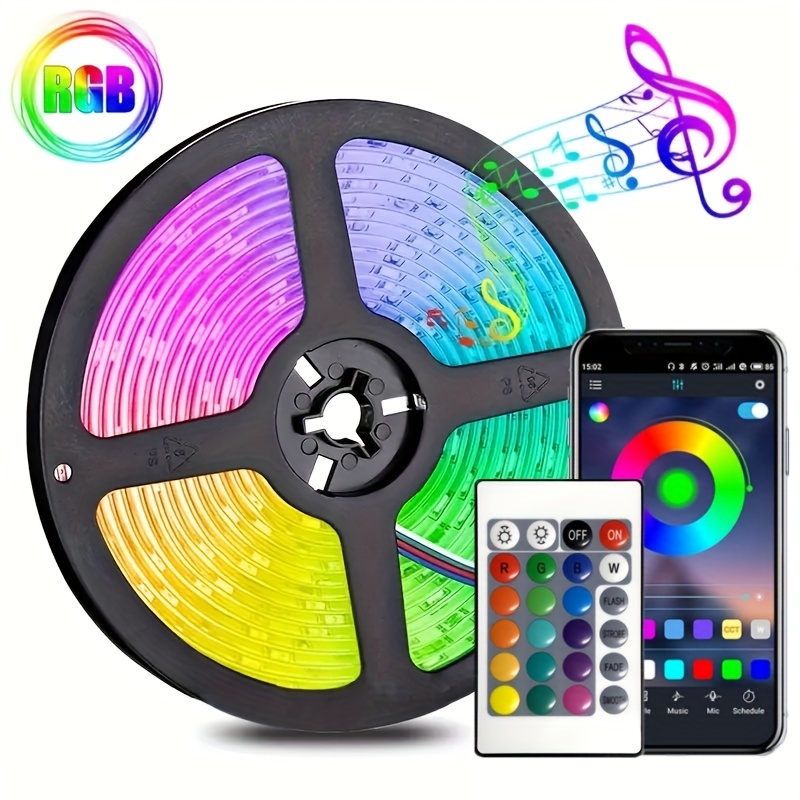 Striscia LED 10 Metri, Bluetooth RGB Smart 10M con Telecomando, App  Controllato, Cambia Colore con la Musica, Luci Colorate per Casa,  Decorazioni