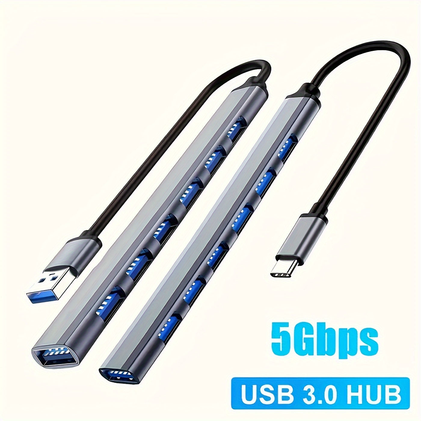 Hub USB 3.0 Adaptateur séparateur multi-USB haute vitesse 7 ports