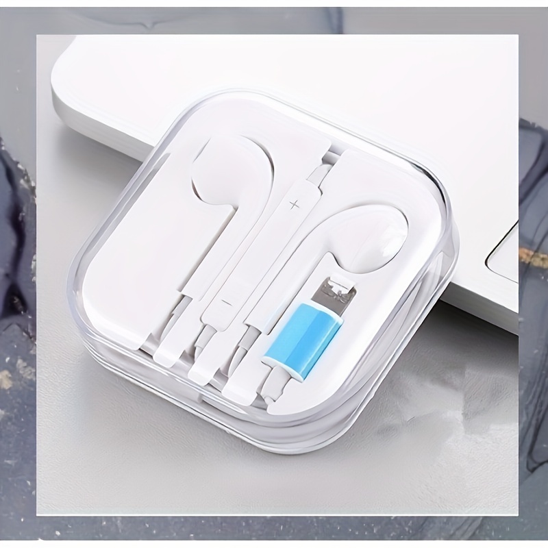Ecouteurs pour iPhone, Casque antibruit filaires stéréo HiFi avec Micro et  contrôle du Volume intégrés compatibles avec iPhone 14/13/13Pro/12