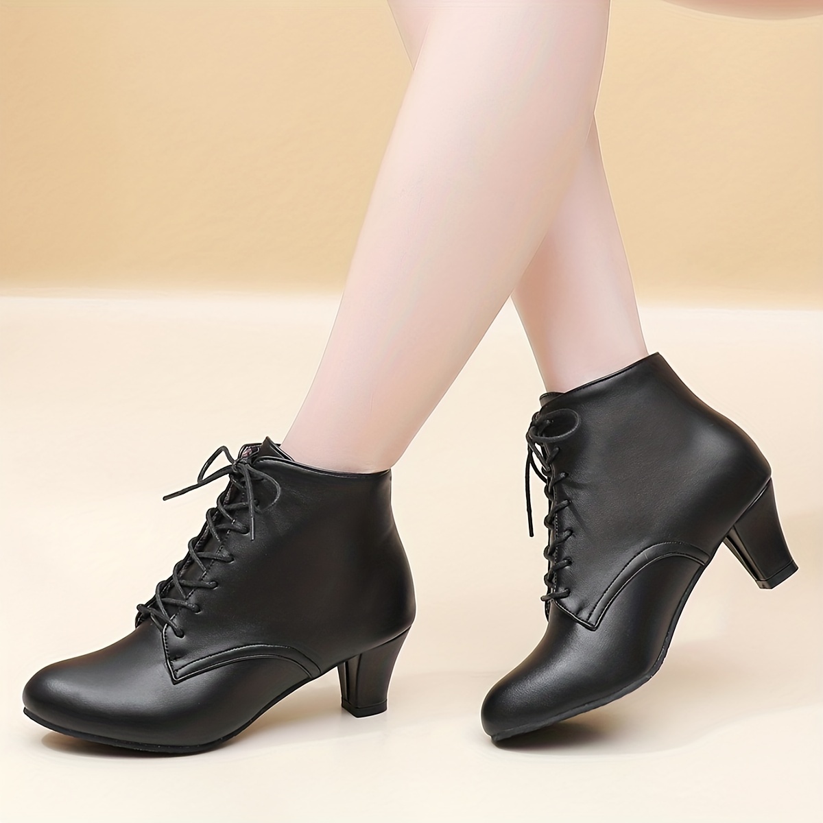 Ankle boots heels store lace up