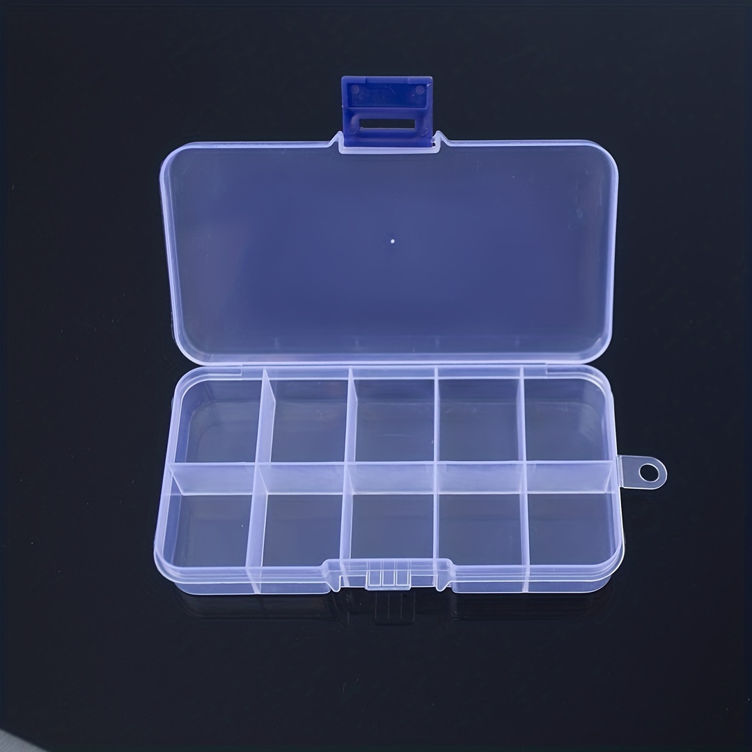 Plastic Storage Box Practical Adjustable Compartment Jewelry