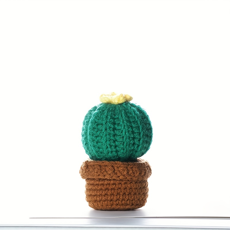 Love Shape Crochet Kit for Beginner,4PCS Potted Kit with Yarn DIY