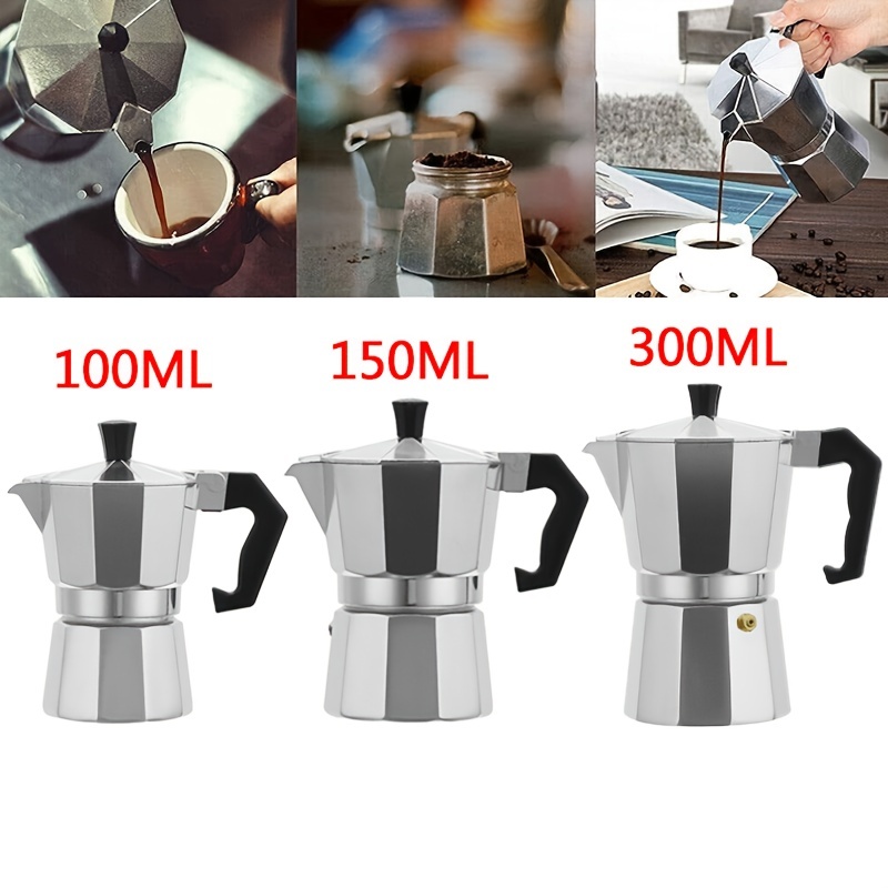 Coffee Maker Moka Percolator Stove Top Espresso Latte Stainless