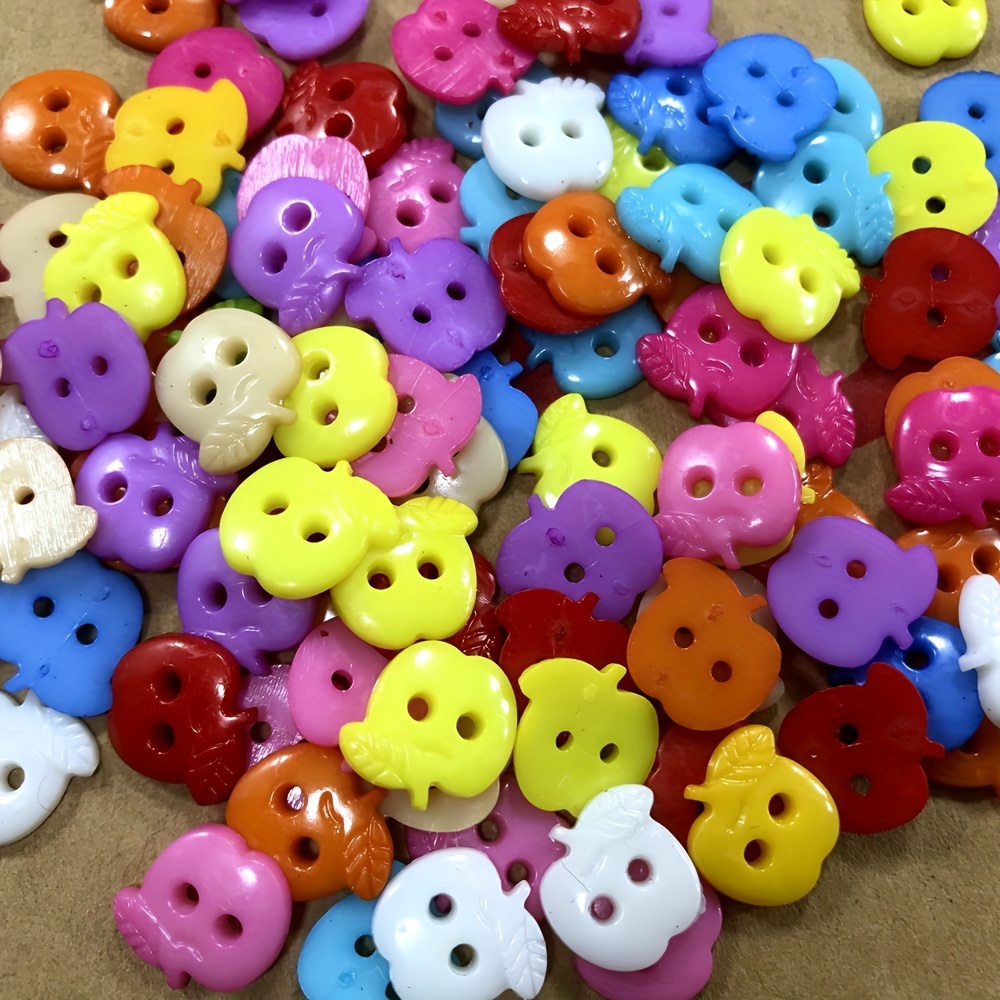 Round Plastic Sewing Buttons Mixed Colors Assorted Sizes - Temu