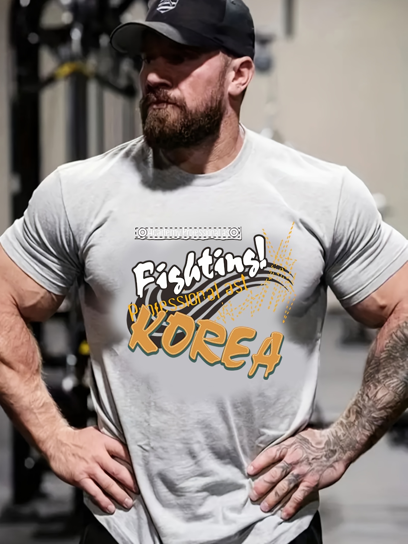 Mens T Shirt Oversized Fish Tins Korea Graphic Print Tees Short Sleeve Tops  For Summer Sports Workout Outdoor Tees For Males Mens Clothing Plus Size - Men's  Big & Tall - Temu