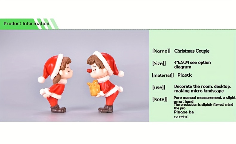 Christmas Couple Desktop Decoration Home Decoration Car - Temu