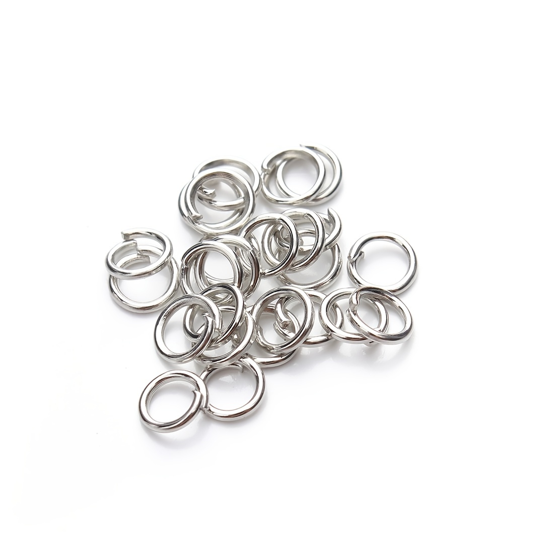 Stainless Steel Single Loops Metal Open Jump Rings Jewelry Making