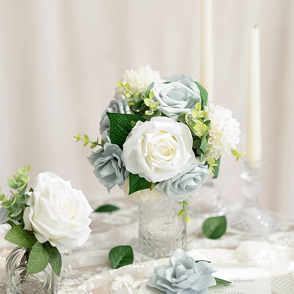 White Artificial Gardenia Flower Arrangements Perfect For - Temu