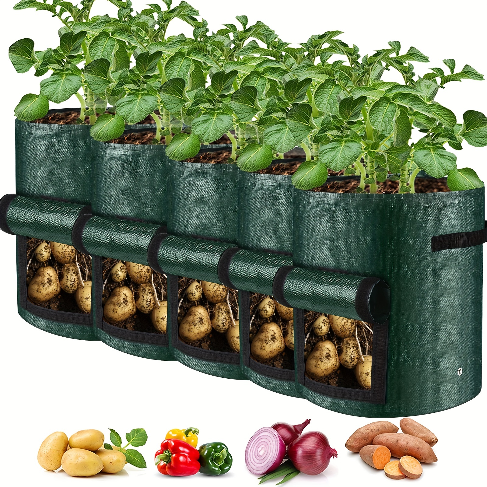 

Grow Your Own Potatoes, Tomatoes, And Vegetables With These 5 Durable Planting Bags!