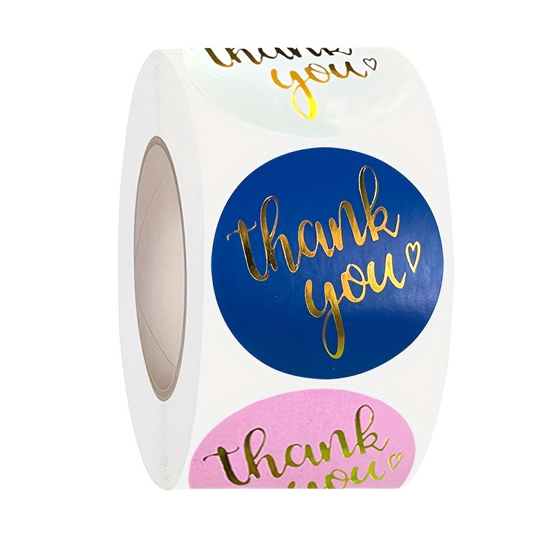 500 Stickers Roll Hot Stamping Adhesive Thank You Baking - Temu