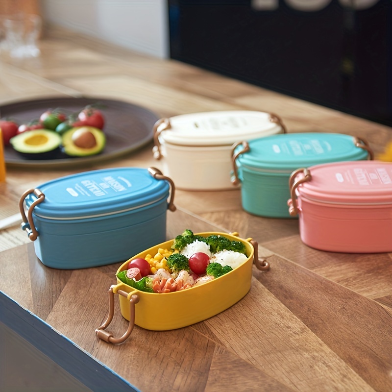 1400ML Compartment Lunch Box Portable Double Layer Food Storage