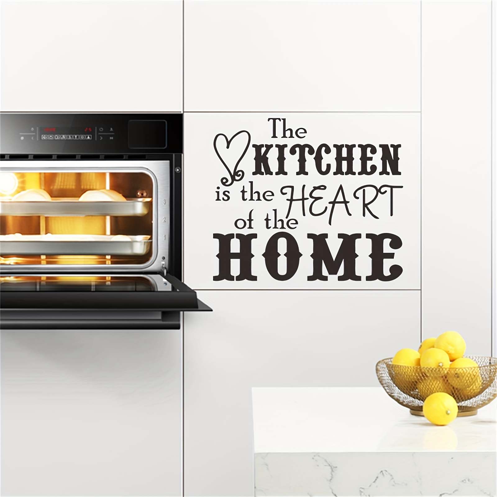 Kitchen Vinyl Wall Decal Kitchen the Heart of the Home Lettering