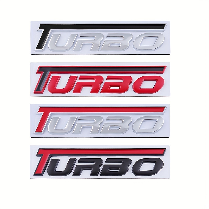 3D Métal Turbo Lettre Calandre Emblème Insigne Autocollant