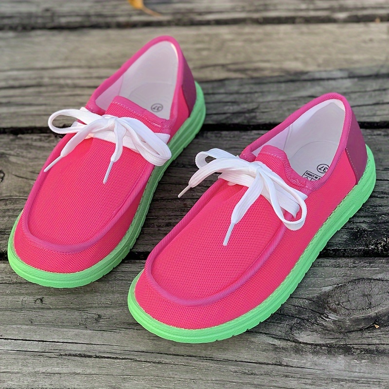 Flat Non Slip Low Cut Skate Shoes Lightweight Canvas Sneakers