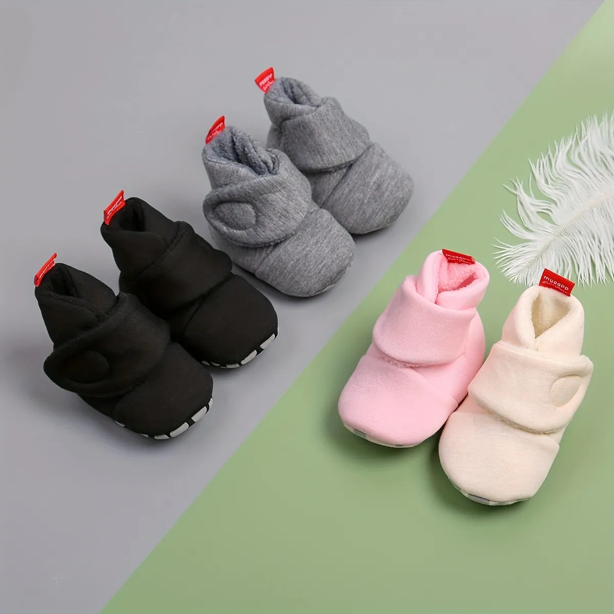 Baby Boys Girls Cute Boots, Lightweight Comfy Infant Newborn Baby