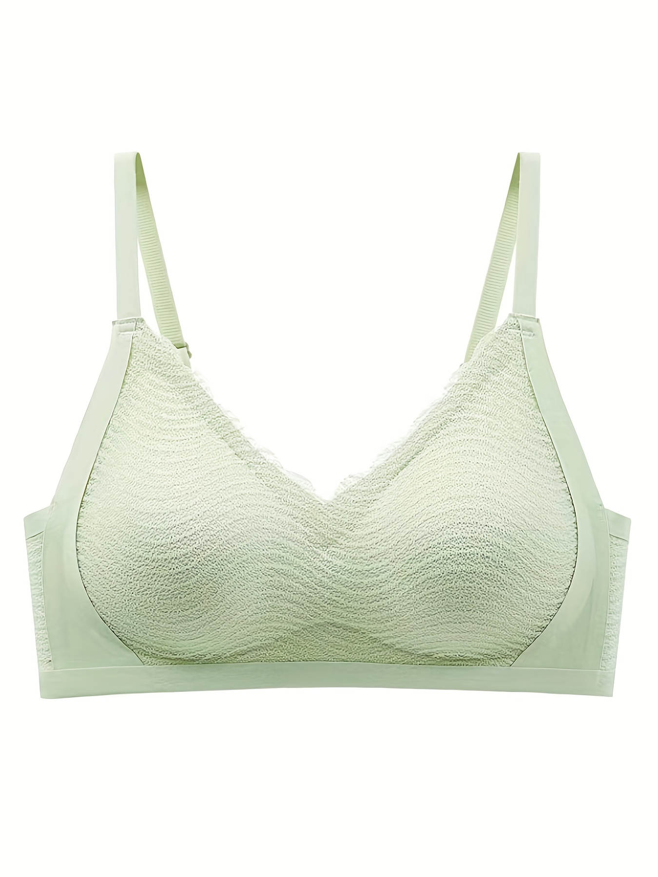 Cotton Bras For Women Lingerie Wirefree Lace Underwear Padded