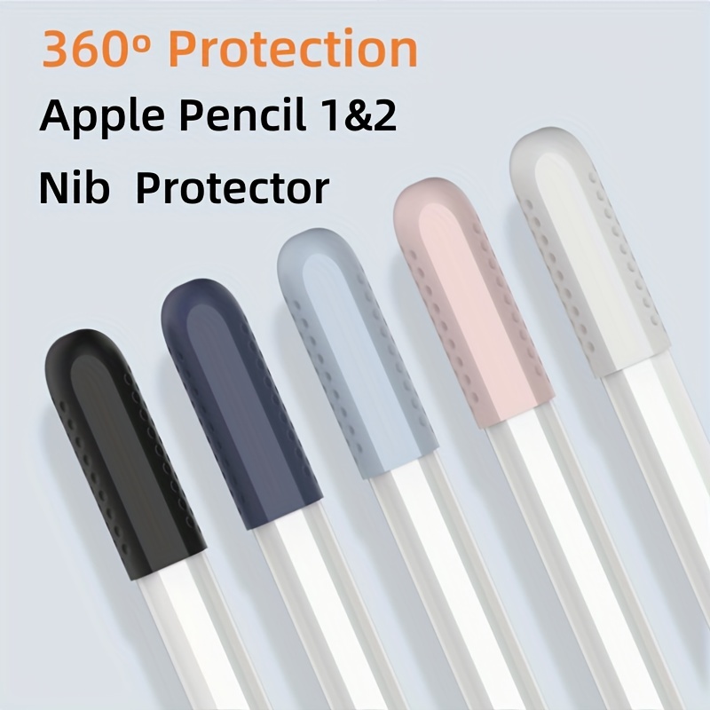 2pcs for Apple pencil case anti loss silicone pencil case magnetic  attachment pen light and thin second generation protective ca