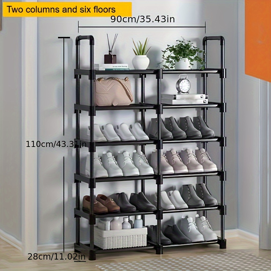 mDesign Boot Storage and Organizer Rack, Space-Saving Holder