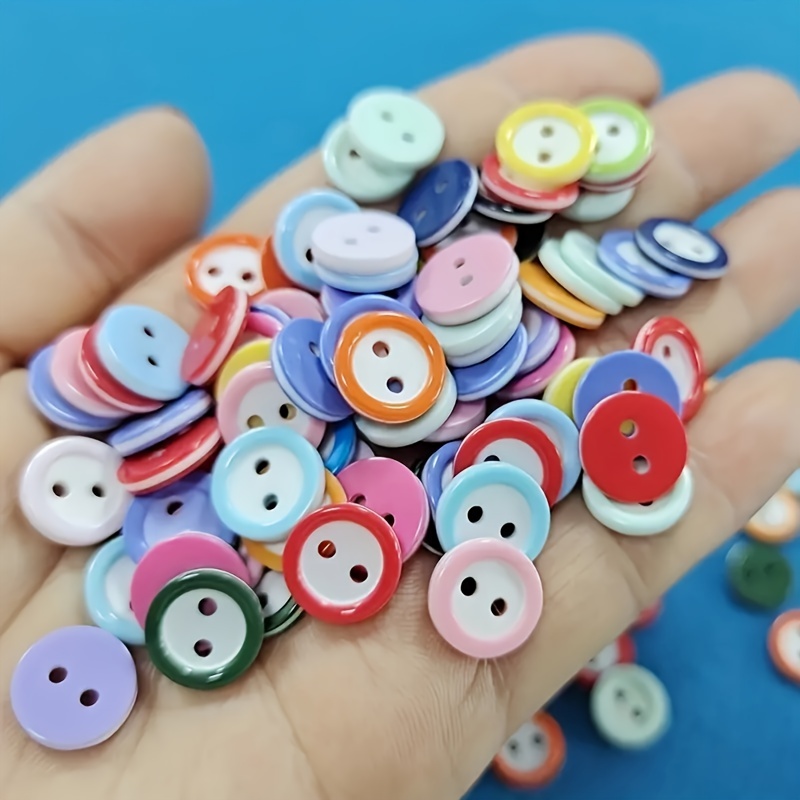 Plastic Sewing Buttons Round 4 hole Colorful Buttons For - Temu