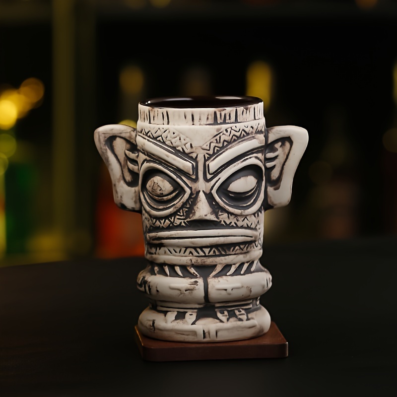 Cute White Elephant Ceramic Cup Cocktail Cup Bar Tiki Cup Wine Cup