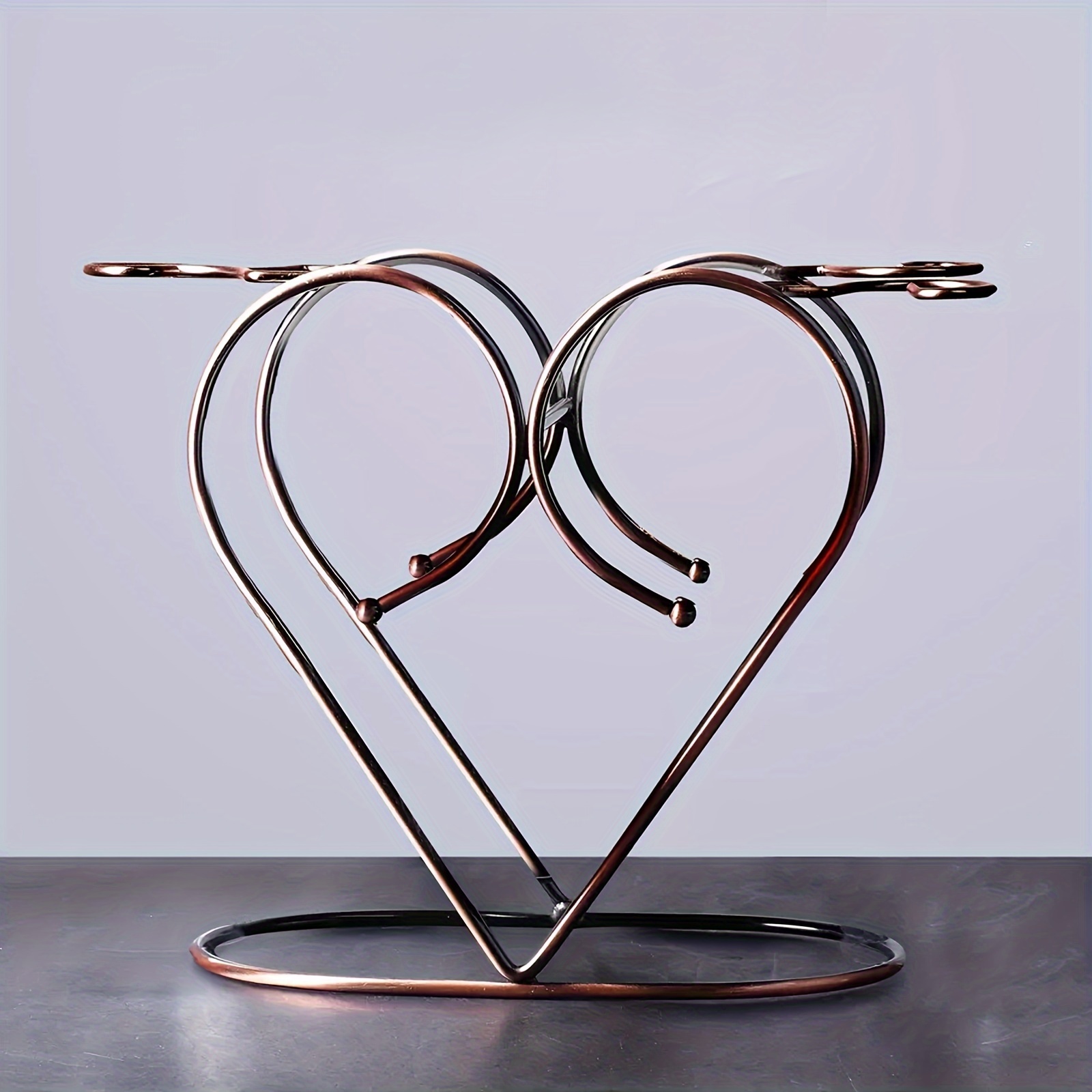 Heart shaped wine online rack