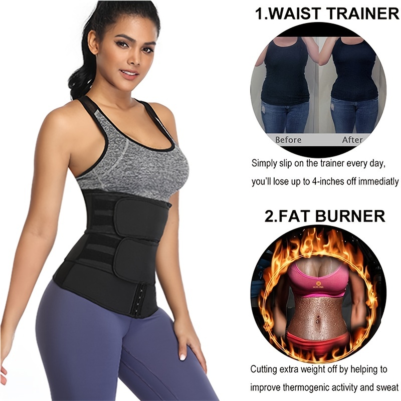 Soo slick Waist Trainer for Women Lower Belly Fat - Weight Loss Compression  Tummy Control Belt Plus Size Snatch Me Up Bandage wrap Waist Trimmer